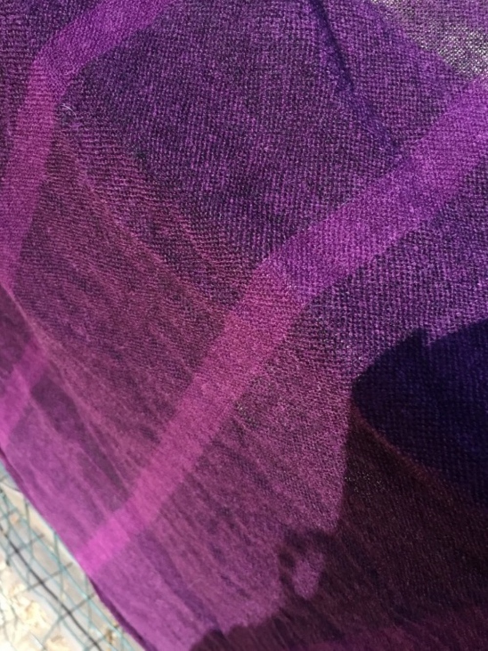 Light Loose Weave Purple Scarf - Picture 4 of 6